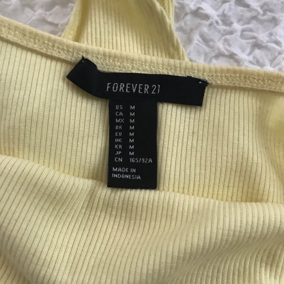 Forever 21 / Yellow Tank Top Bodysuit - Picture 4 of 5